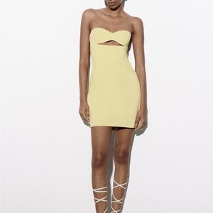 Zara strapless dress